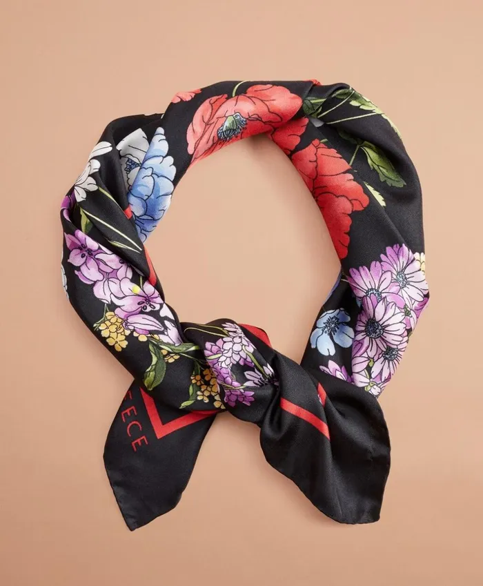 Brooks Brothers Scarves Hats and Gloves FloralPrint Silk Square Scarf Blackmulti 8211 Women Brooks Brothers Scarves Hats and Gloves FloralPrint Silk Square Scarf Blackmulti 8211 Women