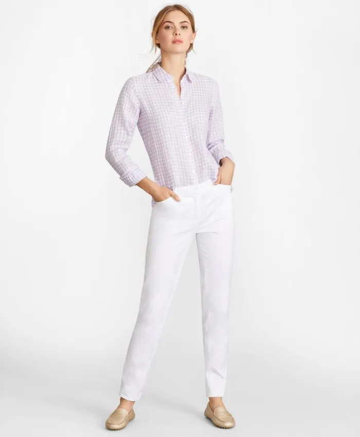 Brooks Brothers Shirts and Tops Gingham Irish Linen Tunic Pinkblue 8211 Women Brooks Brothers Shirts and Tops Gingham Irish Linen Tunic Pinkblue 8211 Women