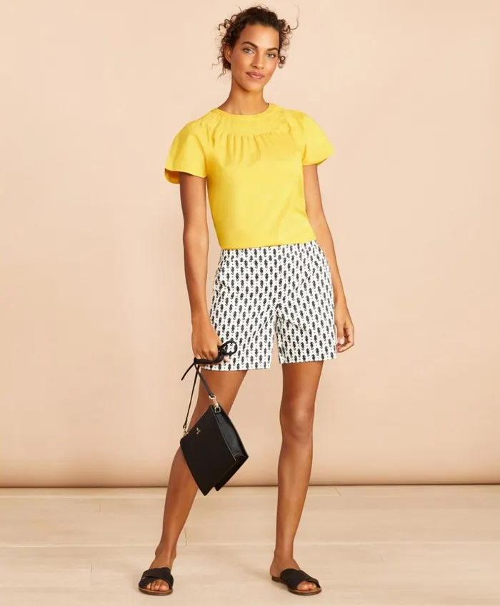 Brooks Brothers Shirts and Tops Pleated Poplin Blouse Yellow 8211 Women Brooks Brothers Shirts and Tops Pleated Poplin Blouse Yellow 8211 Women