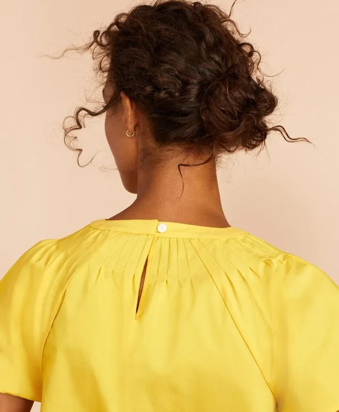 Brooks Brothers Shirts and Tops Pleated Poplin Blouse Yellow 8211 Women Brooks Brothers Shirts and Tops Pleated Poplin Blouse Yellow 8211 Women