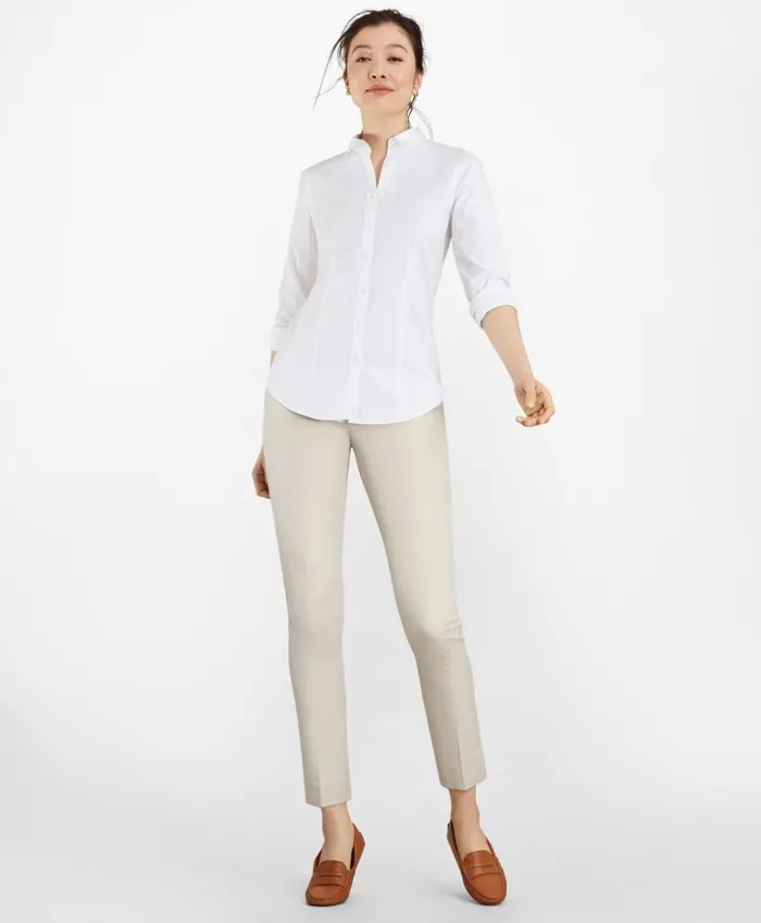 Brooks Brothers Shirts and Tops TailoredFit Performance NonIron COOLMAX Twill Shirt White 8211 Women Brooks Brothers Shirts and Tops TailoredFit Performance NonIron COOLMAX Twill Shirt White 8211 Women
