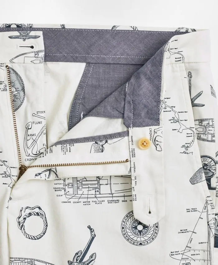 Brooks Brothers Shorts and Swimwear Nautical Print Shorts Oatmeal 8211 Men Brooks Brothers Shorts and Swimwear Nautical Print Shorts Oatmeal 8211 Men