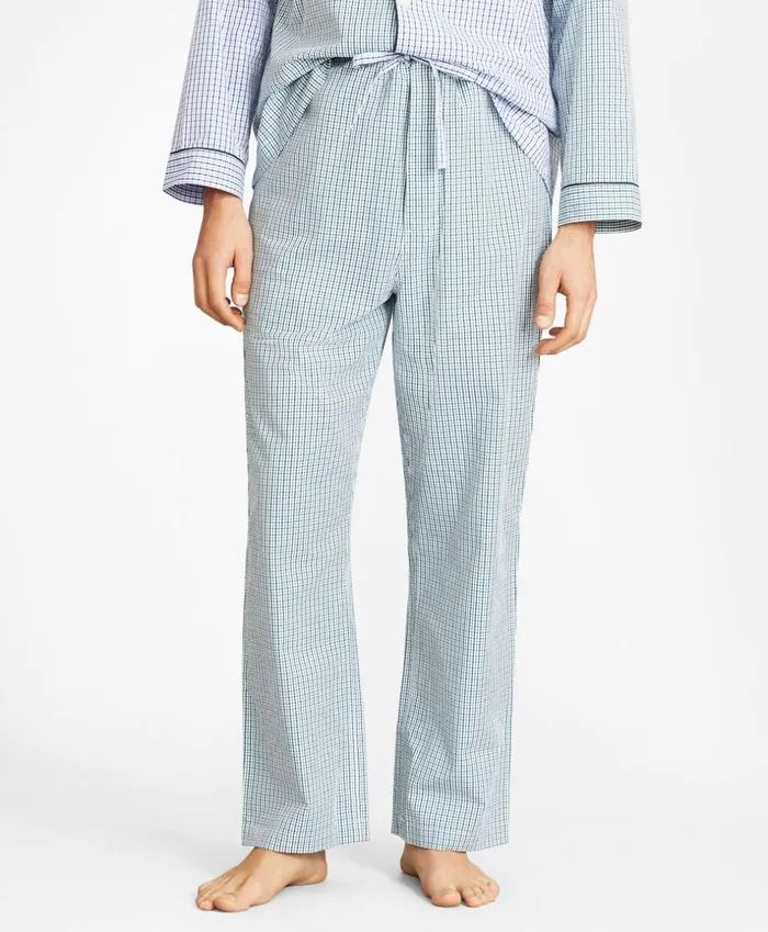 Brooks Brothers Sleepwear Seersucker Fun Plaid Pajamas Green 8211 Men Brooks Brothers Sleepwear Seersucker Fun Plaid Pajamas Green 8211 Men