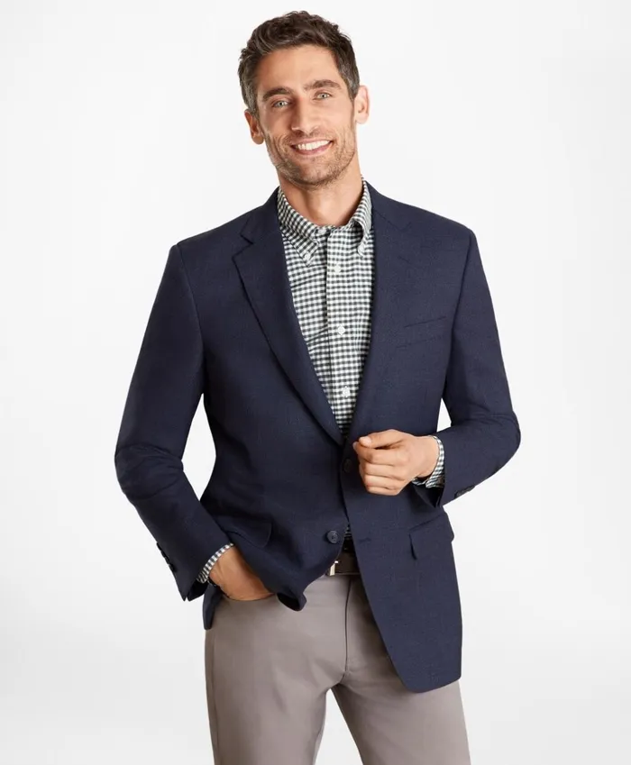 Brooks Brothers Sport Coats and Vests Madison Fit Hopsack Sport Coat Dark Blue 8211 Men Brooks Brothers Sport Coats and Vests Madison Fit Hopsack Sport Coat Dark Blue 8211 Men