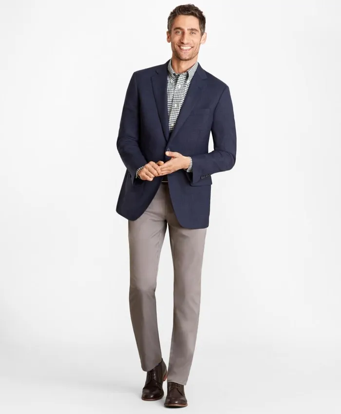 Brooks Brothers Sport Coats and Vests Madison Fit Hopsack Sport Coat Dark Blue 8211 Men Brooks Brothers Sport Coats and Vests Madison Fit Hopsack Sport Coat Dark Blue 8211 Men