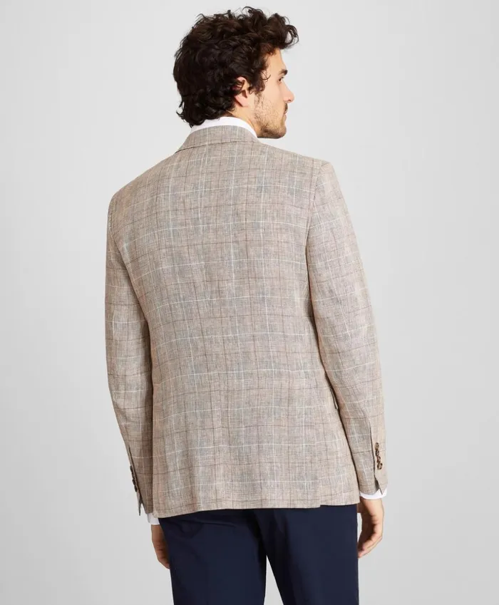 Brooks Brothers Sport Coats and Vests Regent Fit Check Linen Sport Coat Beige 8211 Men Brooks Brothers Sport Coats and Vests Regent Fit Check Linen Sport Coat Beige 8211 Men