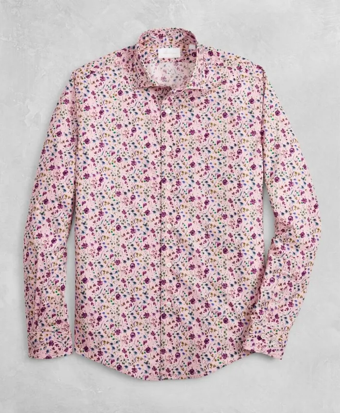 Brooks Brothers Sport Shirts Golden Fleece Regent Fit Pink Floral Sport Shirt Pink 8211 Men Brooks Brothers Sport Shirts Golden Fleece Regent Fit Pink Floral Sport Shirt Pink 8211 Men