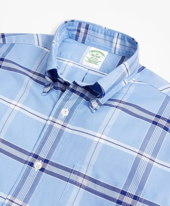 Brooks Brothers Sport Shirts Milano Fit Oxford Windowpane Sport Shirt Light Blue 8211 Men Brooks Brothers Sport Shirts Milano Fit Oxford Windowpane Sport Shirt Light Blue 8211 Men