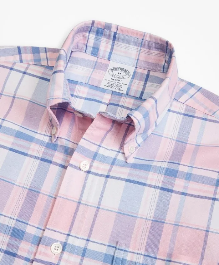 Brooks Brothers Sport Shirts Regent Fit Oxford Pink And Blue Plaid Sport Shirt Pinkblue 8211 Men Brooks Brothers Sport Shirts Regent Fit Oxford Pink And Blue Plaid Sport Shirt Pinkblue 8211 Men