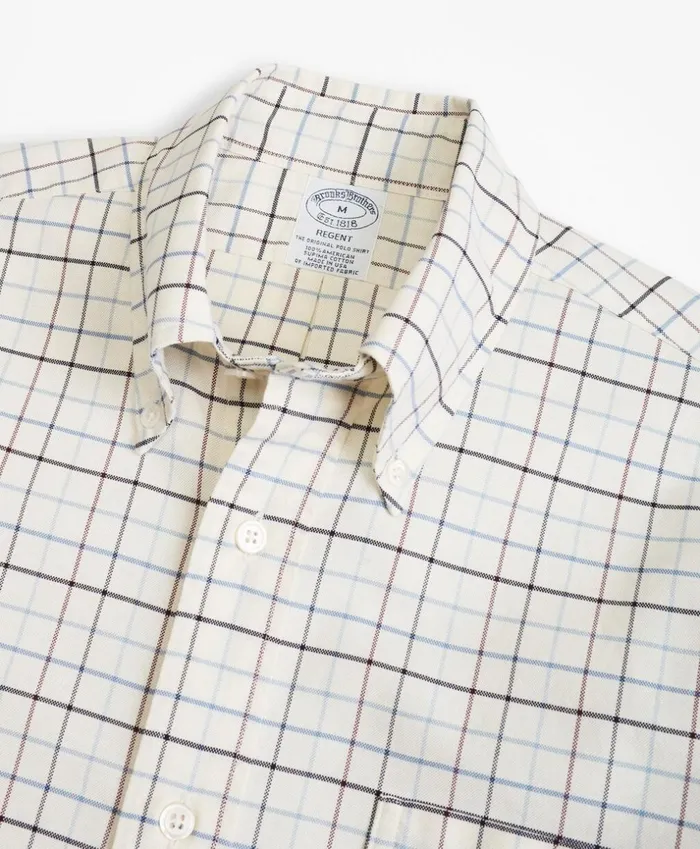 Brooks Brothers Sport Shirts Regent Fit Oxford Windowpane Sport Shirt White 8211 Men Brooks Brothers Sport Shirts Regent Fit Oxford Windowpane Sport Shirt White 8211 Men