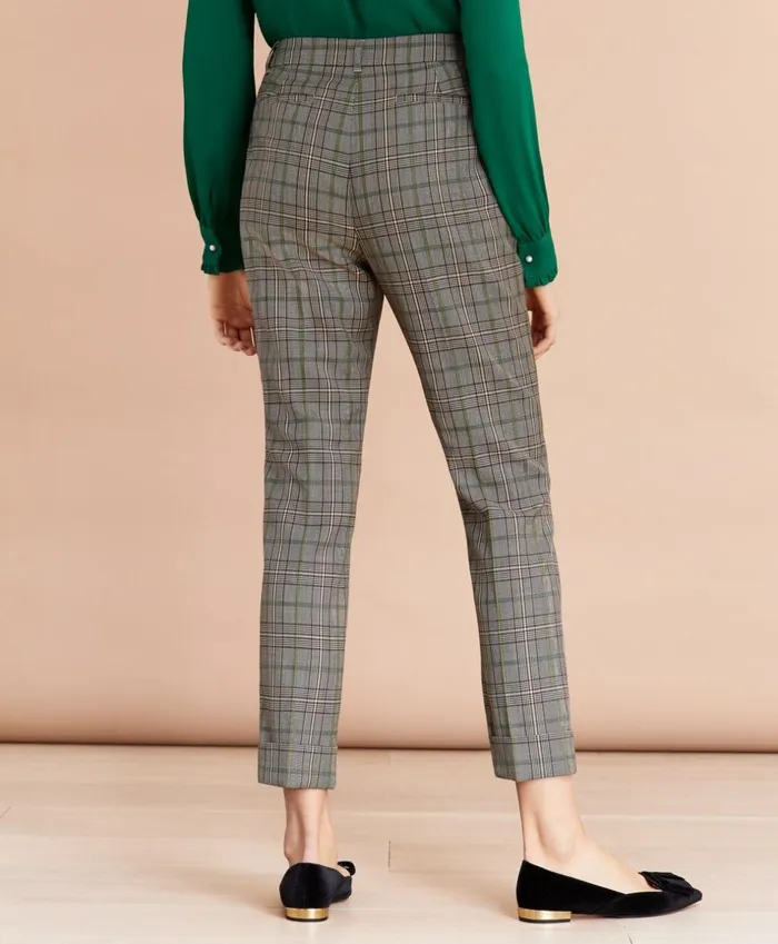 Brooks Brothers Suit Separates Plaid Wool Twill Cuffed Pants Brown 8211 Women Brooks Brothers Suit Separates Plaid Wool Twill Cuffed Pants Brown 8211 Women