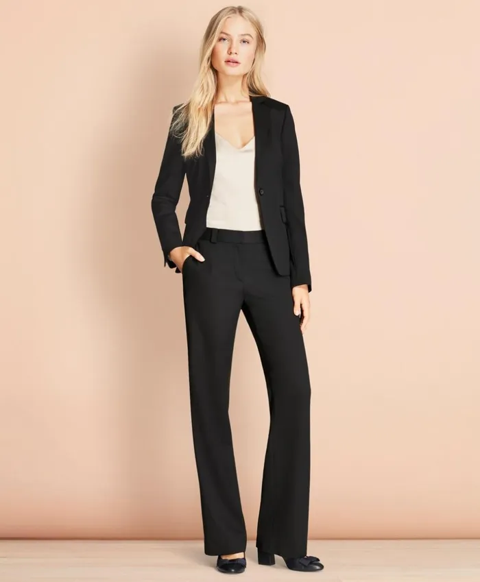 Brooks Brothers Suit Separates Stretch Wool OneButton Jacket Black 8211 Women Brooks Brothers Suit Separates Stretch Wool OneButton Jacket Black 8211 Women