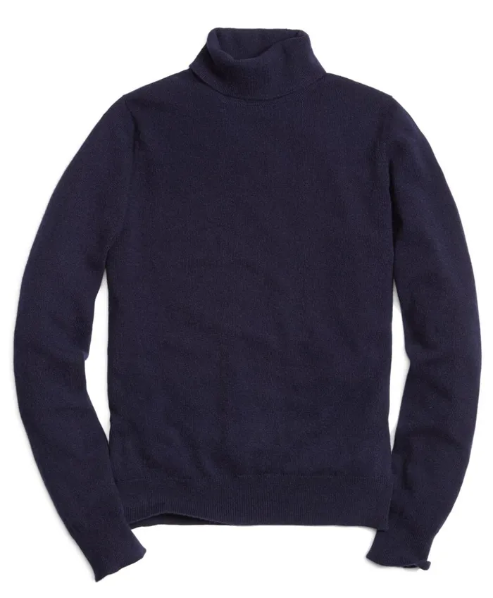 Brooks Brothers Sweaters Cashmere Turtleneck Sweater Navy 8211 Men