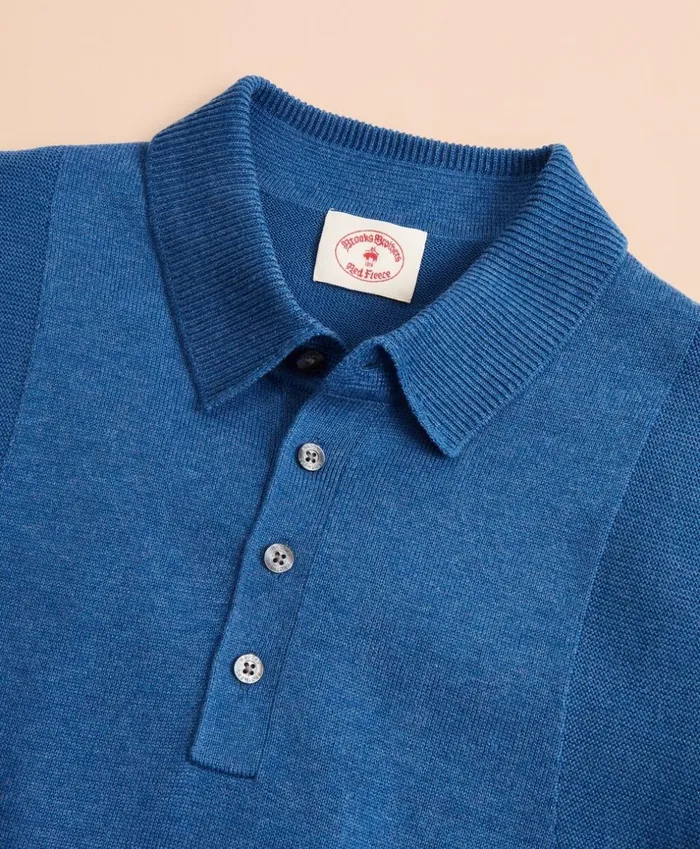 Brooks Brothers Sweaters COOLMAX Polo Sweater Blue 8211 Men Brooks Brothers Sweaters COOLMAX Polo Sweater Blue 8211 Men
