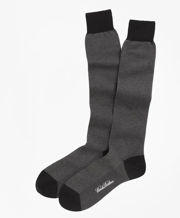 Brooks Brothers Underwear and Socks Cotton Bird039sEye OvertheCalf Socks Black 8211 Men Brooks Brothers Underwear and Socks Cotton Bird039sEye OvertheCalf Socks Black 8211 Men