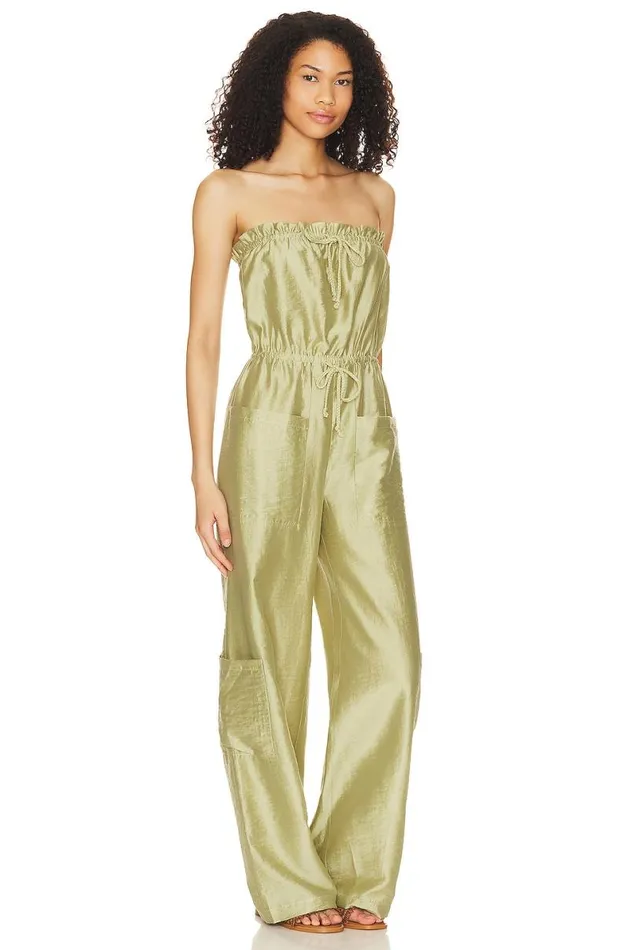 Brynn Jumpsuit Sage Green Women Lovers and Friends Jumpsuits