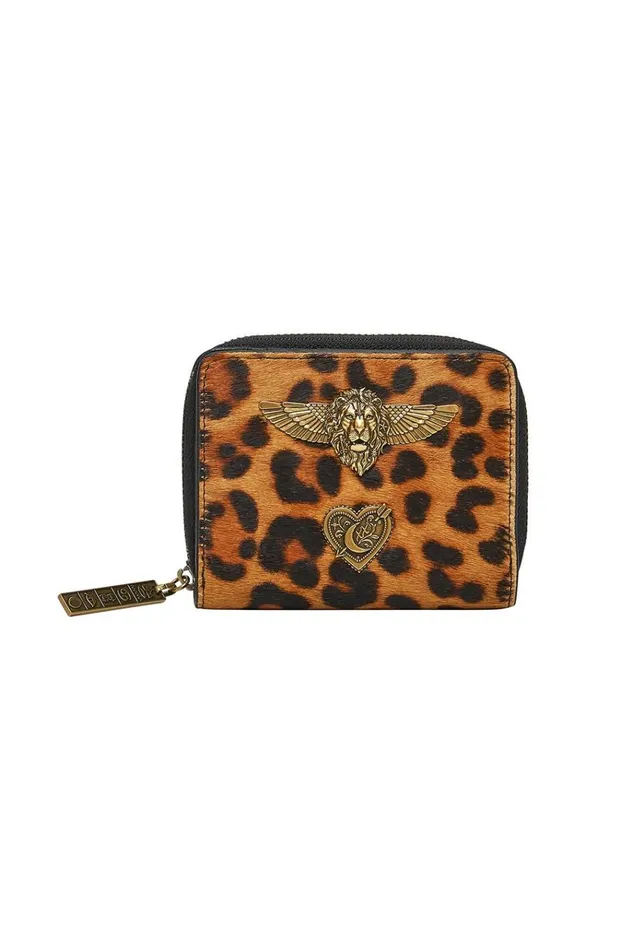 Camilla Bags Women Mini Zip Around Leather Wallet Fire At Night