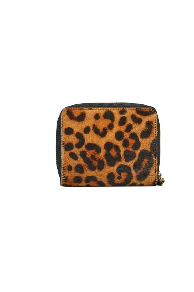 Camilla Bags Women Mini Zip Around Leather Wallet Fire At Night
