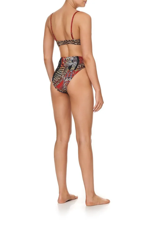 Camilla Bikinis Women High Waisted Pant With Eyelet Trim London Calling