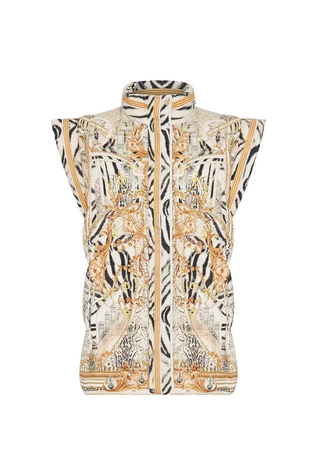 Camilla Jackets Women Oversized Puffer Gilet Gates Of Glory