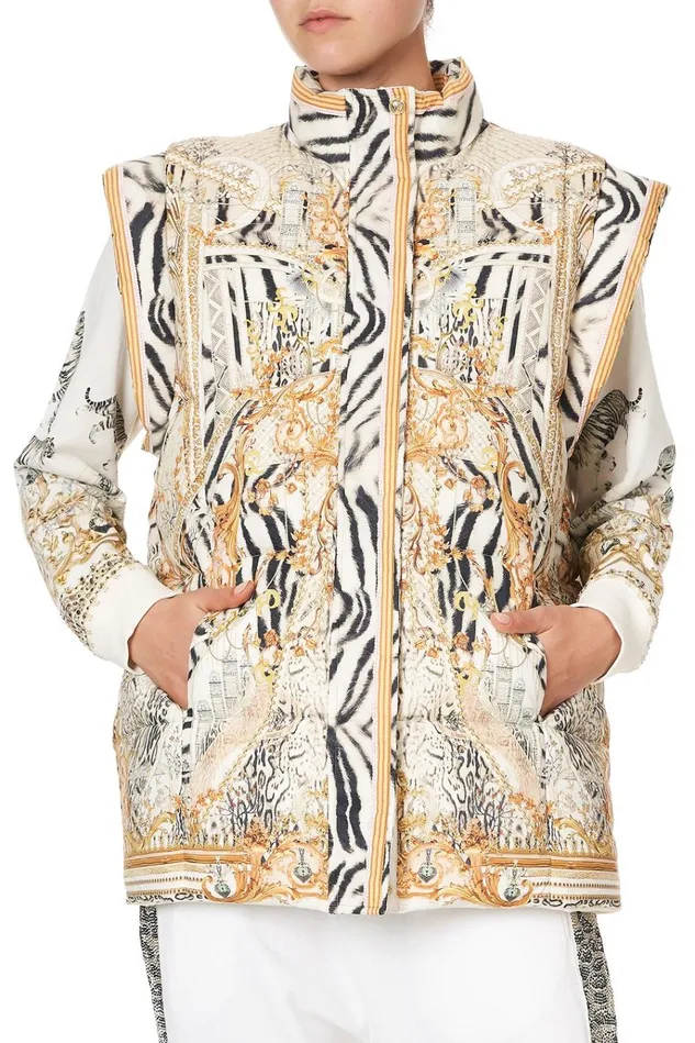 Camilla Jackets Women Oversized Puffer Gilet Gates Of Glory