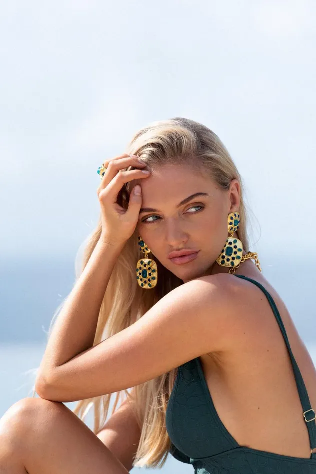 Camilla Jewellery Women Valere Turquoise Cordelia Earrings Multi