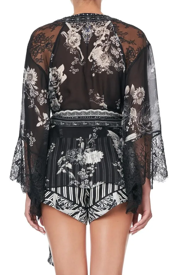 Camilla Kimonos Women Kimono With Shoulder Inserts Moonshine Bloom