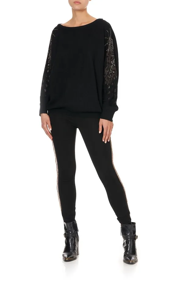 Camilla Knitwear Women Off Shoulder Dolman Knit Jumper Abingdon Palace
