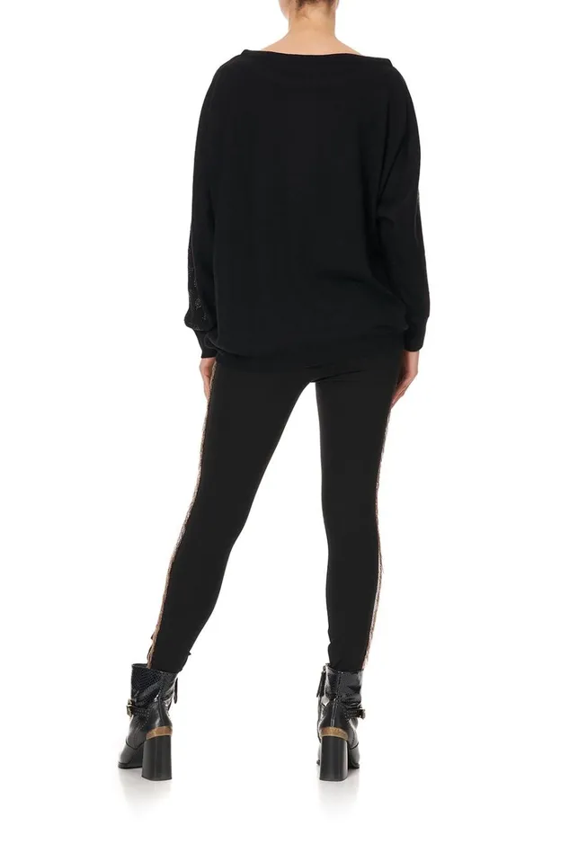 Camilla Knitwear Women Off Shoulder Dolman Knit Jumper Abingdon Palace