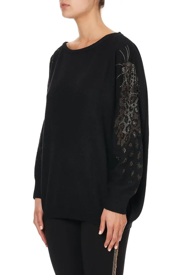 Camilla Knitwear Women Off Shoulder Dolman Knit Jumper Abingdon Palace