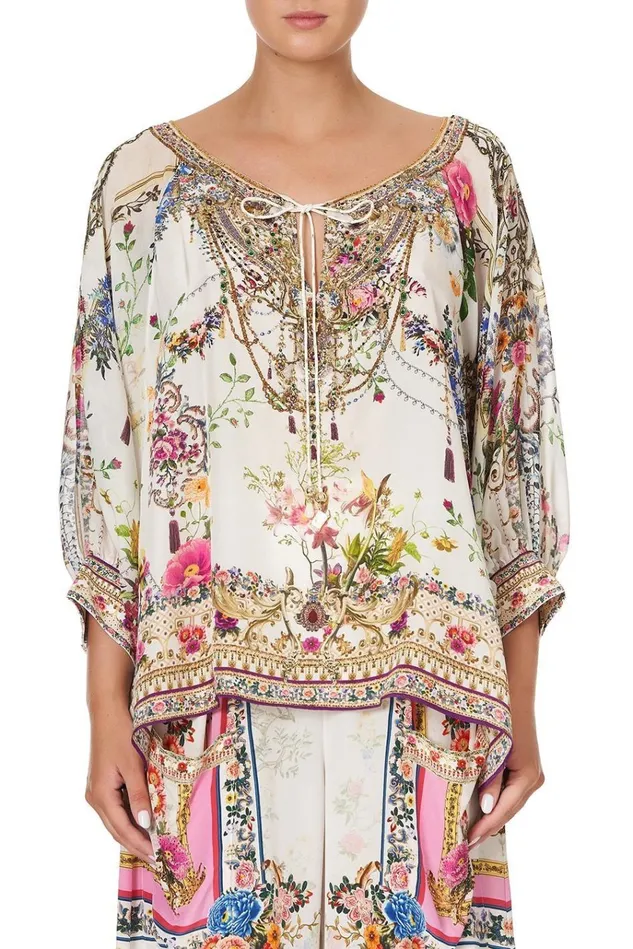 Camilla Modest Clothing Women Raglan Sleeve Blouse With Cuff By The Meadow