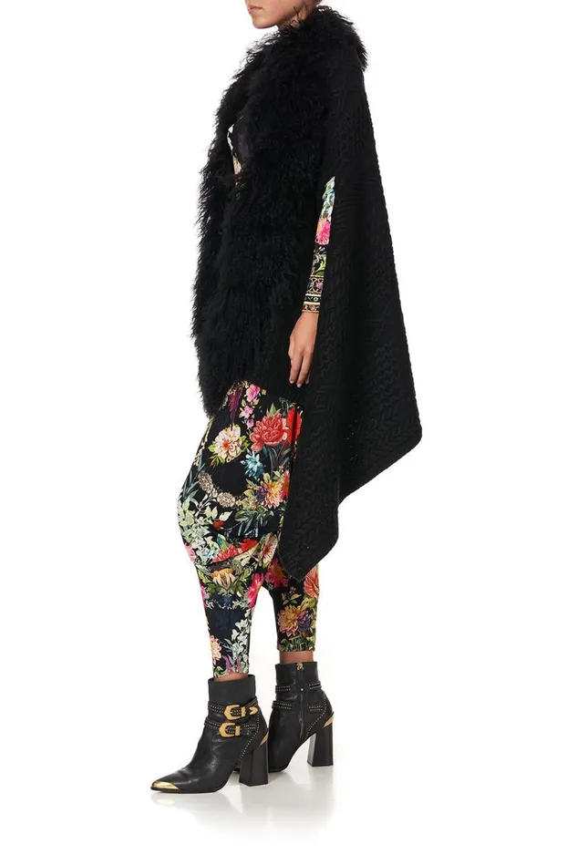 Camilla Modest Clothing Women Shearling Cape Hampton Hive