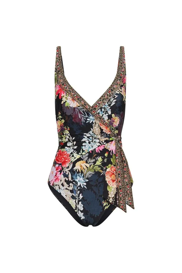 Camilla One Pieces Women Wrap Tie One Piece Hampton Hive