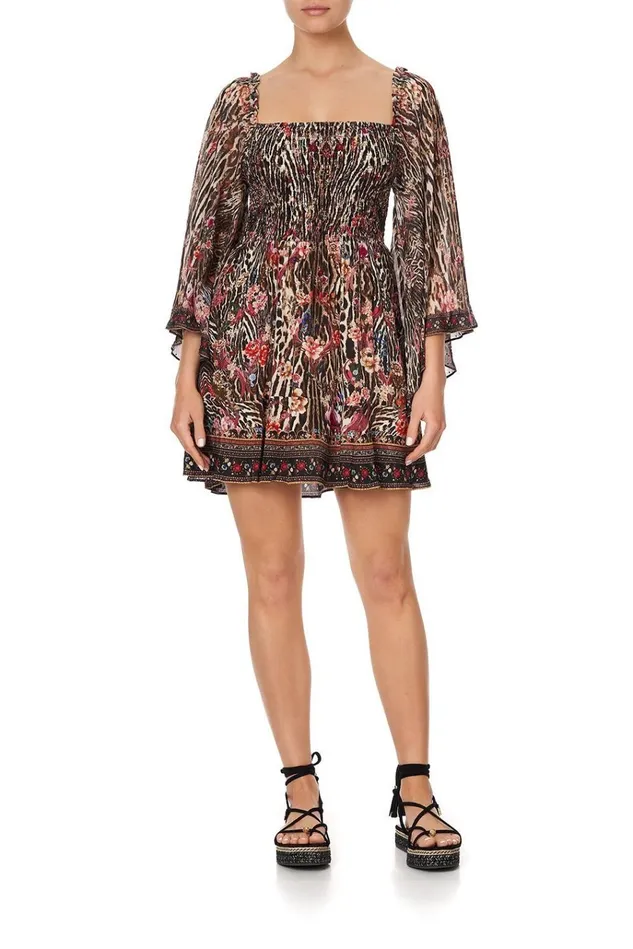 Camilla Party Dresses Women Shirred Bodice Mini Dress Liv A Little