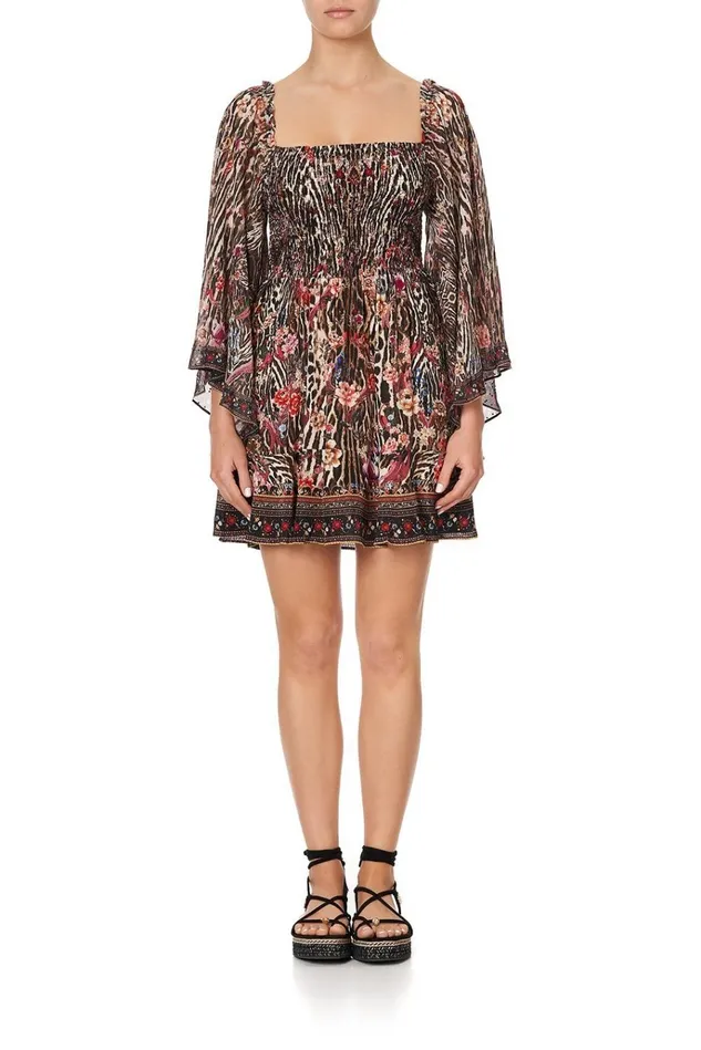 Camilla Party Dresses Women Shirred Bodice Mini Dress Liv A Little