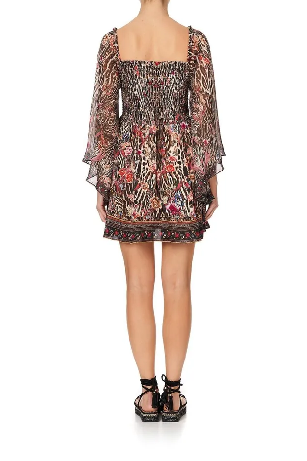 Camilla Party Dresses Women Shirred Bodice Mini Dress Liv A Little