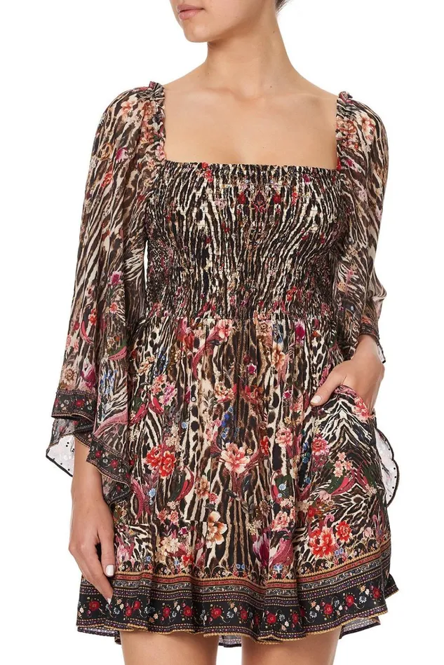 Camilla Party Dresses Women Shirred Bodice Mini Dress Liv A Little