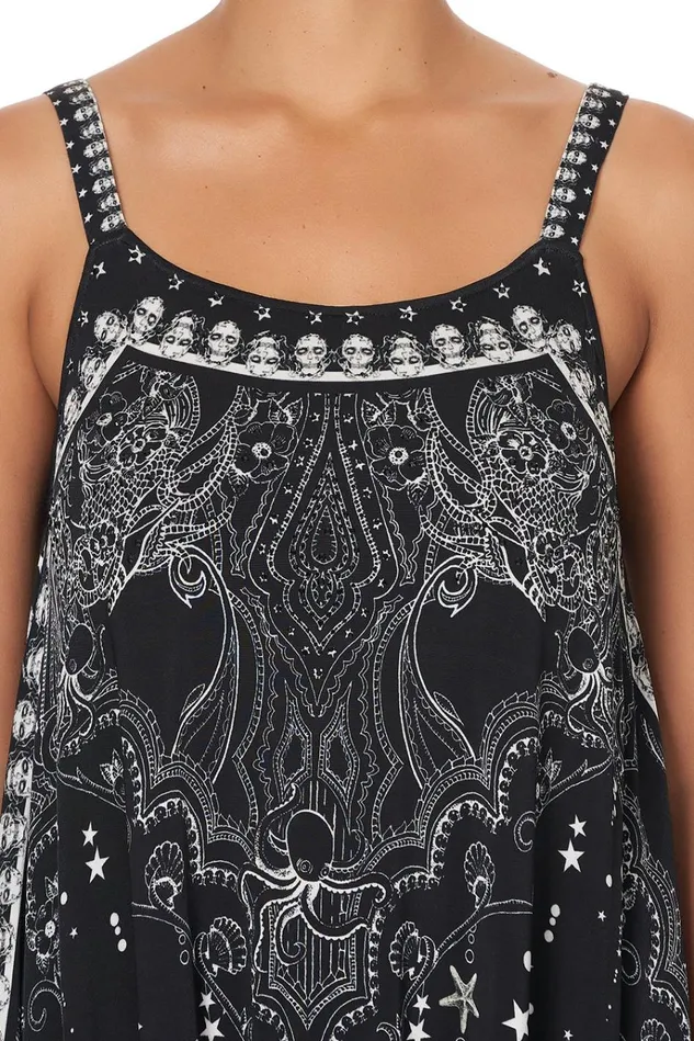 Camilla Playsuits and Jumpsuits Women Drop Crotch Thin Strap Jumpsuit Midnight Pearl