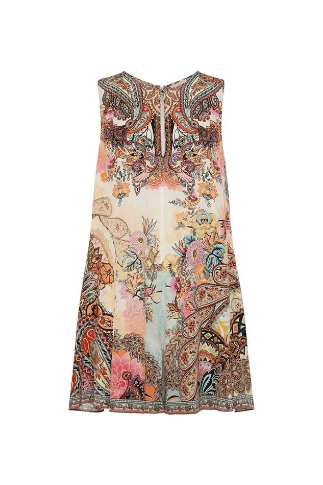 Camilla Playsuits and Jumpsuits Women Sleeveless Flared Playsuit Carnaby Disco