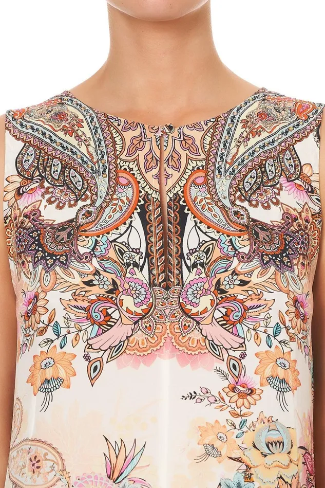 Camilla Playsuits and Jumpsuits Women Sleeveless Flared Playsuit Carnaby Disco