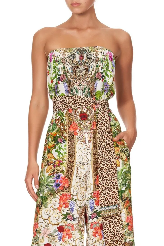 Camilla Playsuits and Jumpsuits Women Tie Waist Strapless Jumpsuit Fair Verona
