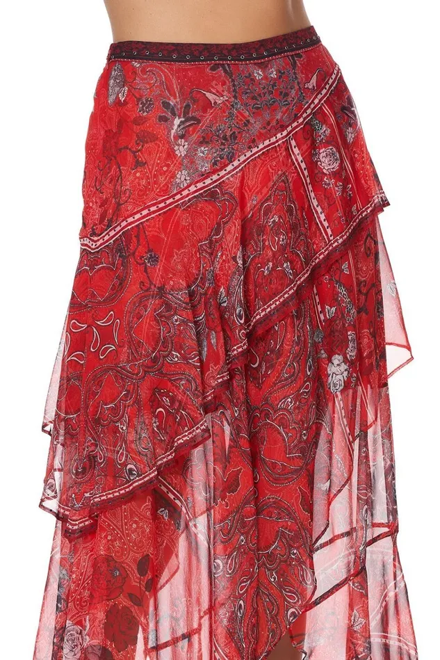 Camilla Skirts Women Asymmetrical Ruffle Skirt Pirate Punk