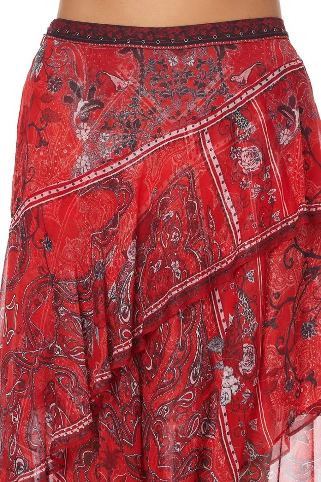 Camilla Skirts Women Asymmetrical Ruffle Skirt Pirate Punk