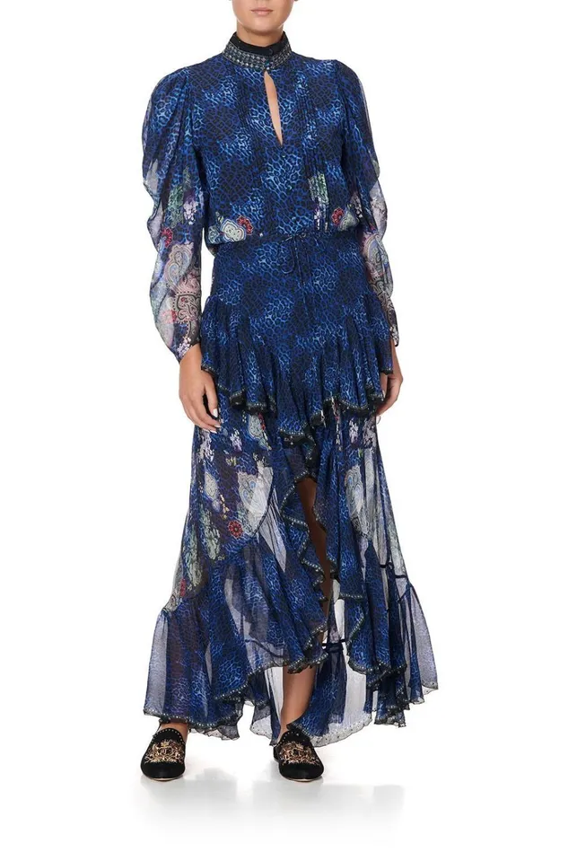 Camilla Skirts Women Maxi Skirt With Double Frill Camden Moon