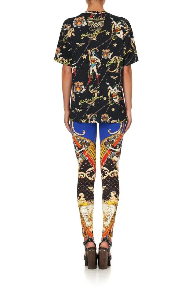 Camilla Tees Women Oversize Band Tee Wonder Woman