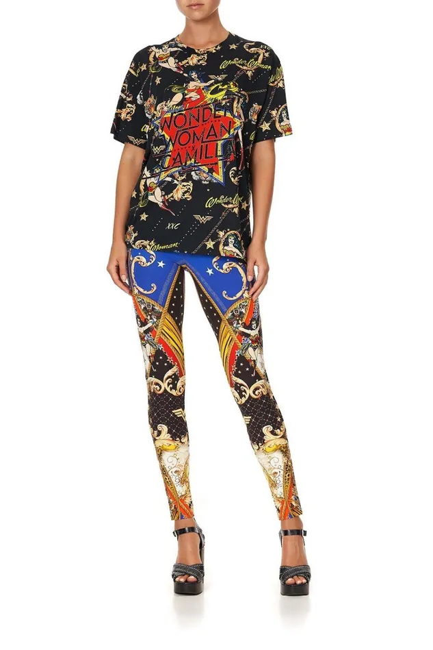 Camilla Tees Women Oversize Band Tee Wonder Woman