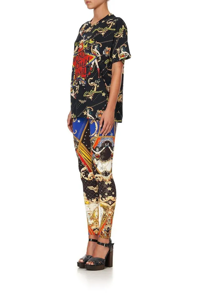 Camilla Tees Women Oversize Band Tee Wonder Woman