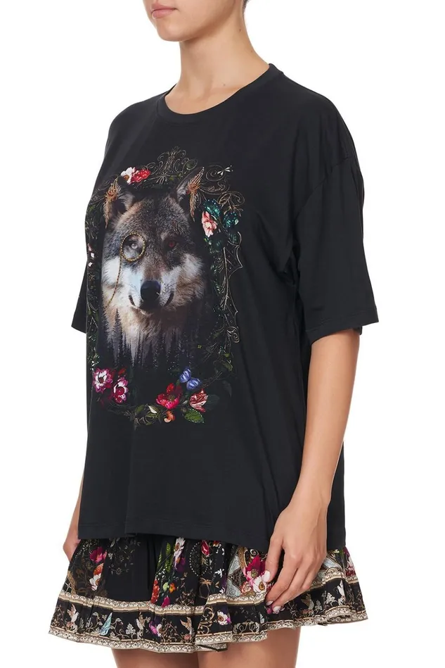 Camilla Tees Women Oversized Band Tee Mirror Mirror