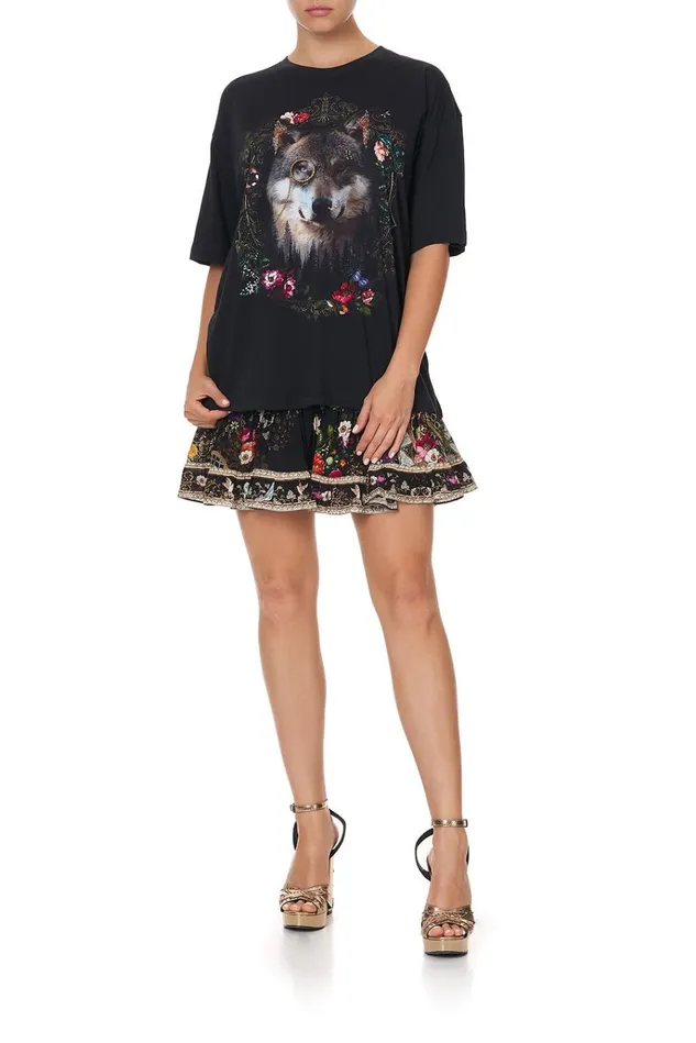 Camilla Tees Women Oversized Band Tee Mirror Mirror