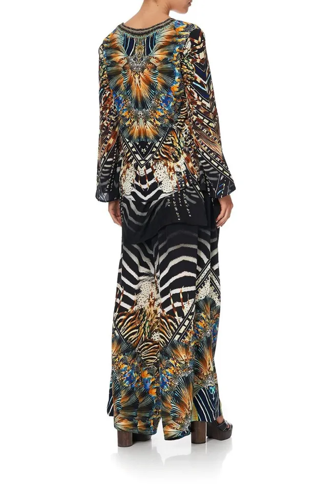Camilla Tops Women Blouse With Side Split Underlay Lost Paradise